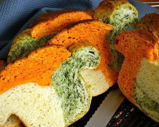 Трехцветный хлебушек