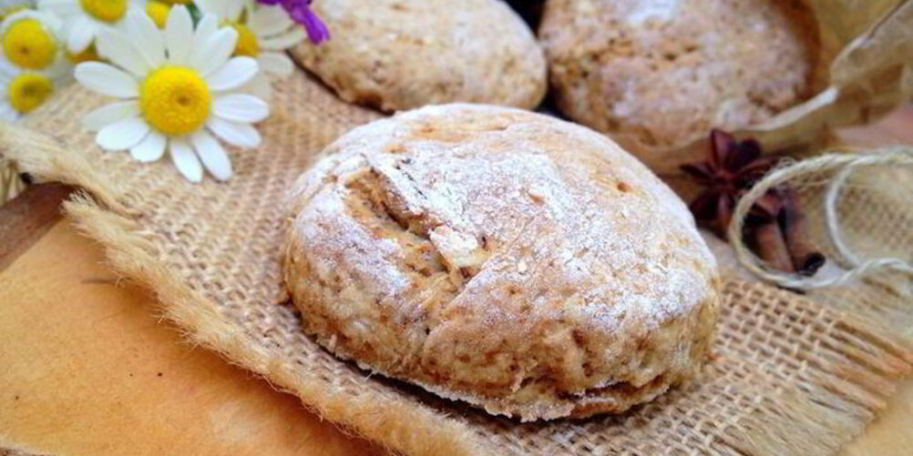 Рецепт цельнозерновые сконы с яблоком