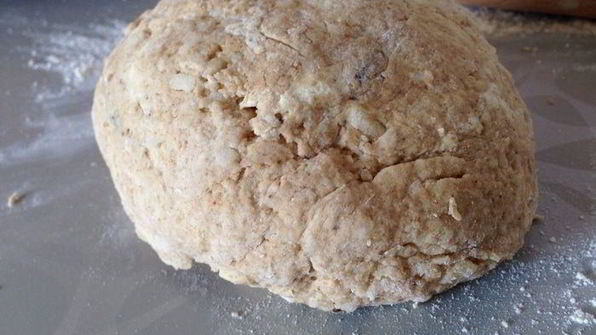 цельнозерновые сконы с яблоком