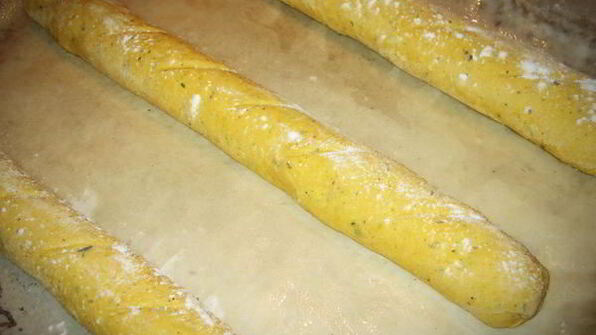 тыквенно-кукурузные багеты