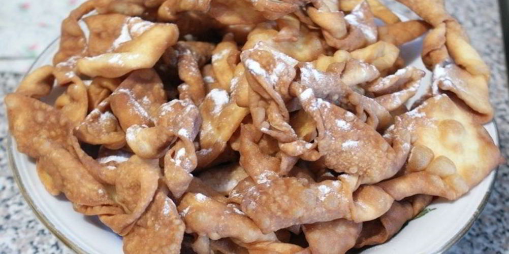 Рецепт хворост без яиц