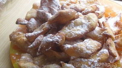 Хворост классический на кефире