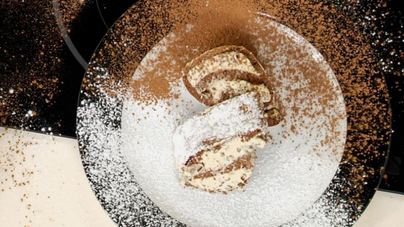 Кофейно-шоколадный рулет