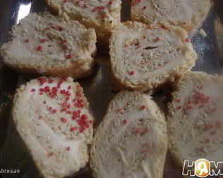 Кокосовый рулет