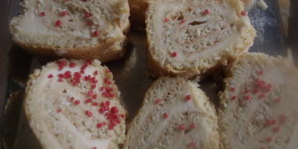 Рецепт кокосовый рулет