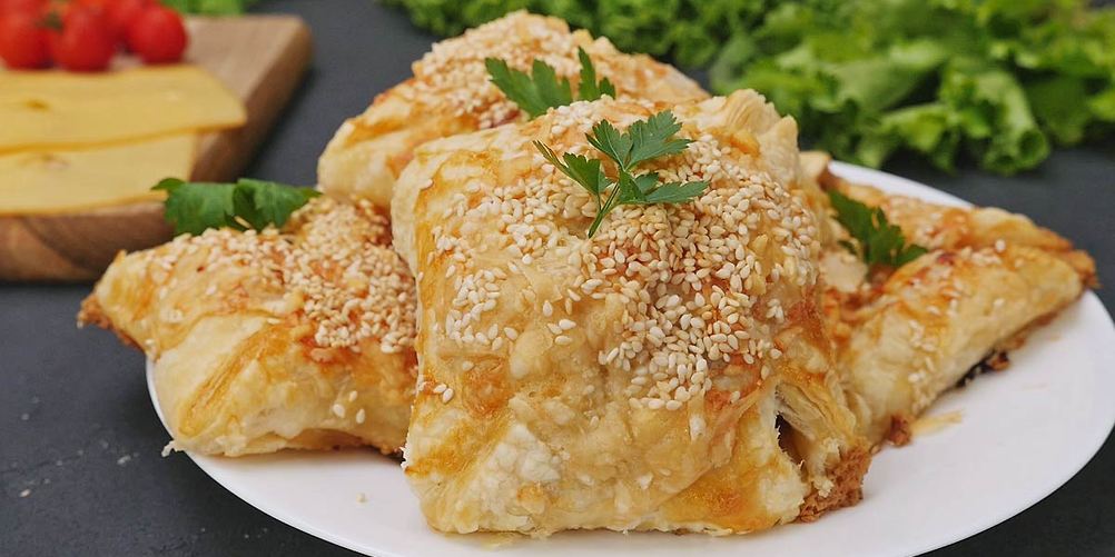 Рецепт конвертики из слоеного теста