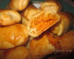 Конвертики с морковкой и яблоком