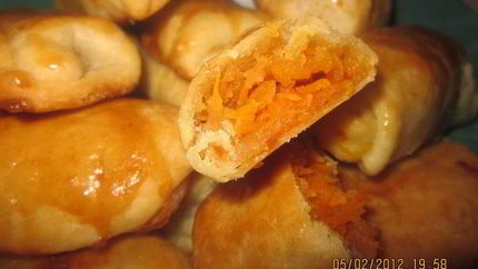 Конвертики с морковкой и яблоком