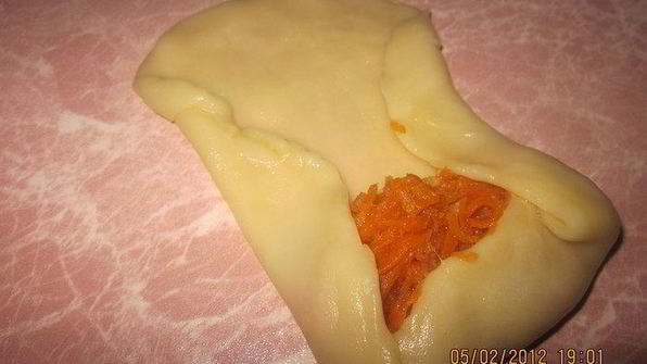 конвертики с морковкой и яблоком