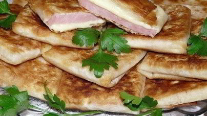 Конвертики с ветчиной и сыром