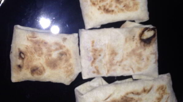 кентельки из лаваша с крабовым салатом