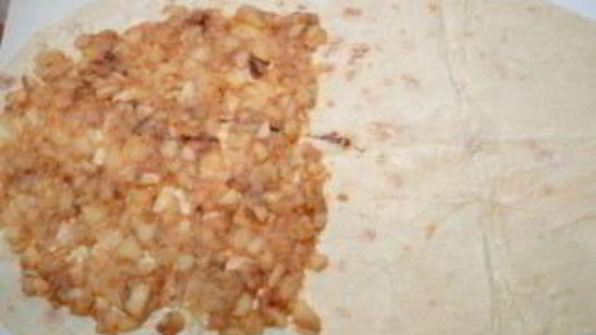 лаваш с яблоками