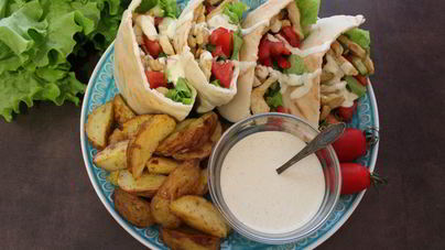 Арабская пита с курицей