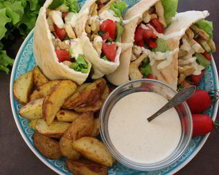 Арабская пита с курицей