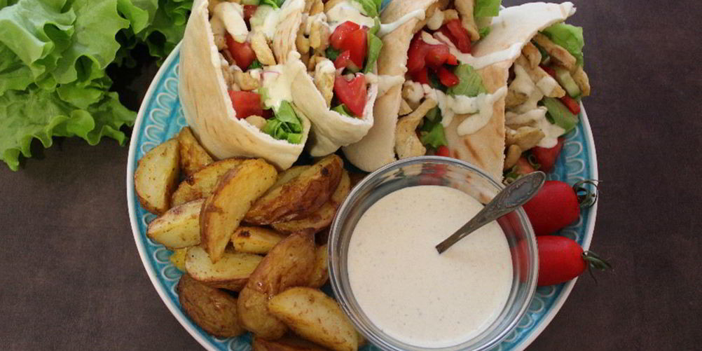 Рецепт арабская пита с курицей