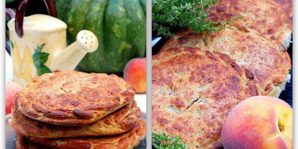 Рецепт фокачча из гречневой муки с персиками