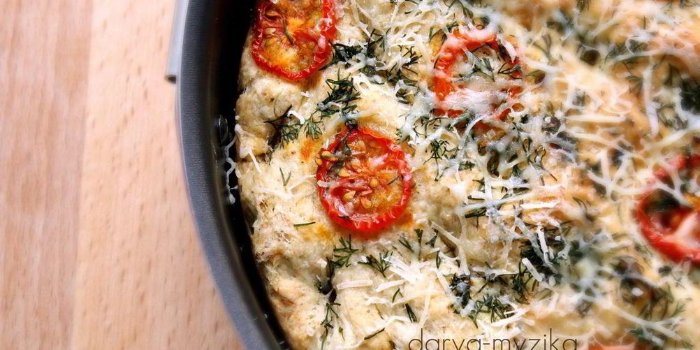 Рецепт фокачча с томатами черри, укропом и сыром маасдам