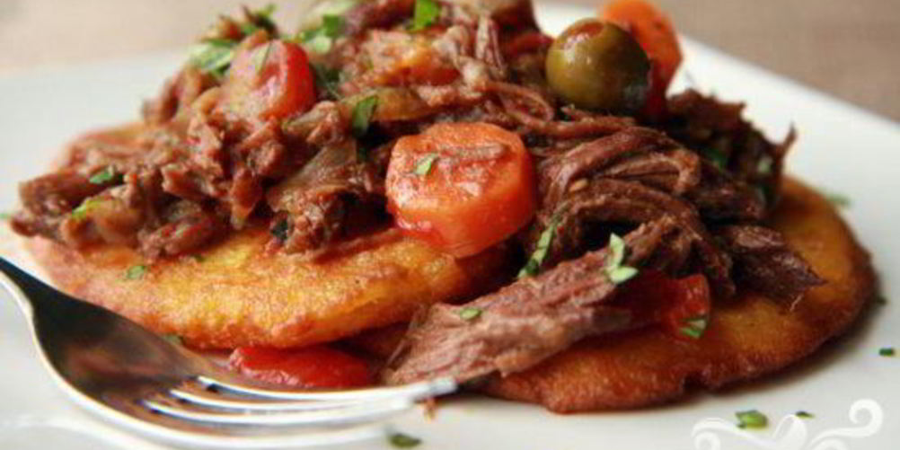 Рецепт говядина с кукурузными лепешками