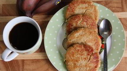 Лепешки из зеленых бананов