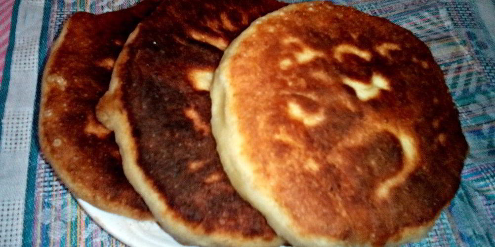 Рецепт лепешки на кефире с начинкой