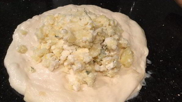 лепешки с картофелем и сыром