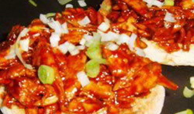 Лепешки с курицей по-азиатски