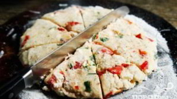 лепешки с овощами и сыром фета