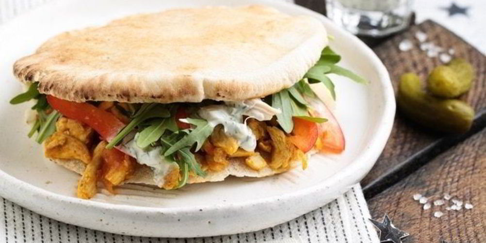 Рецепт пита с курицей, перцем и беконом