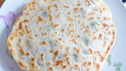 Постные лепешки с зеленью