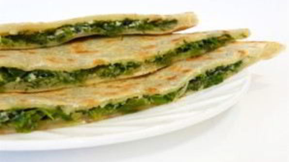постные лепешки с зеленью