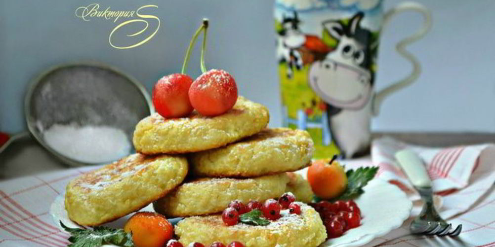 Рецепт пшенно-творожные лепешки, запеченные в духовке к завтраку