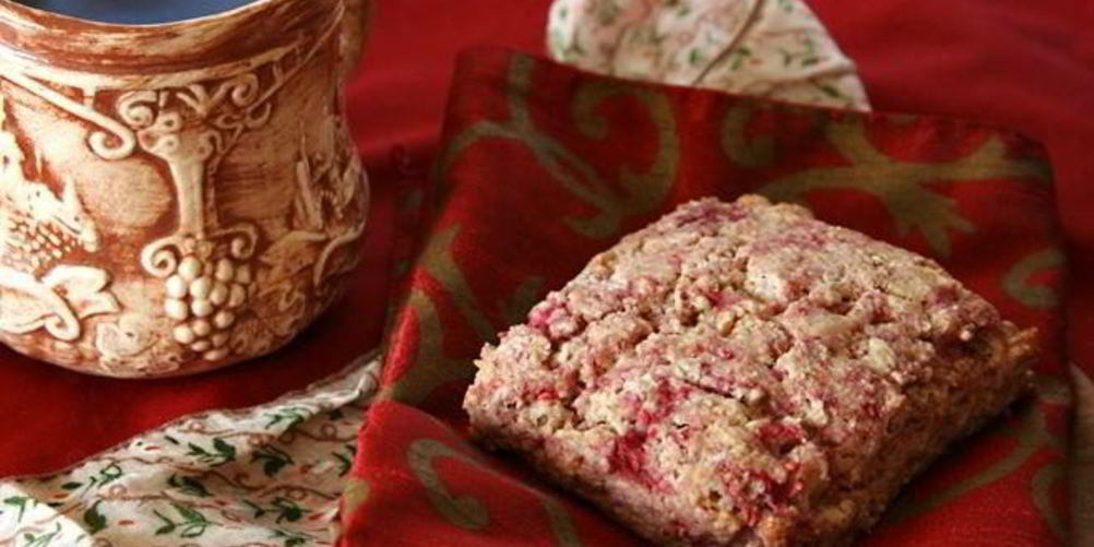 Рецепт сливочные лепешки с малиной