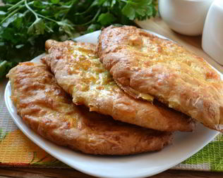 Сырные лепешки на кефире