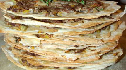 Турецкие лепешки с мясом