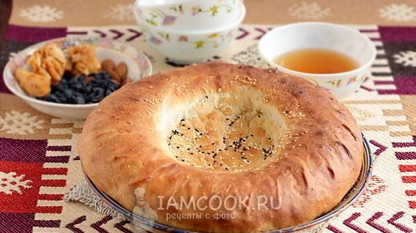 узбекская лепешка на кефире в духовке