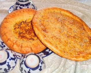 Узбекская лепешка в духовке без дрожжей