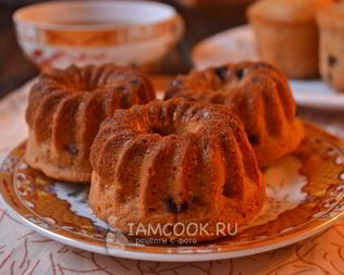 Банановые маффины с шоколадными каплями