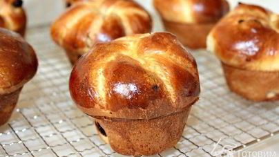 Бриоши-маффины с изюмом