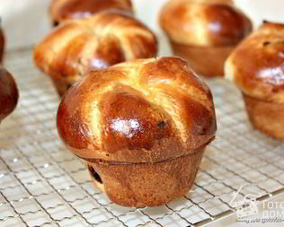 Бриоши-маффины с изюмом