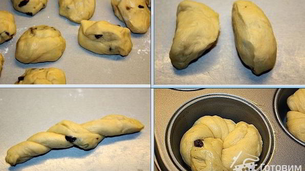 бриоши-маффины с изюмом