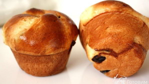 бриоши-маффины с изюмом