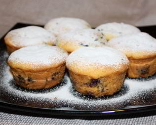 Черничные маффины