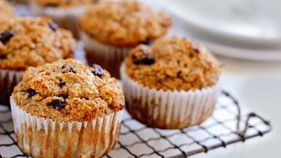 Домашние овсяные маффины с изюмом