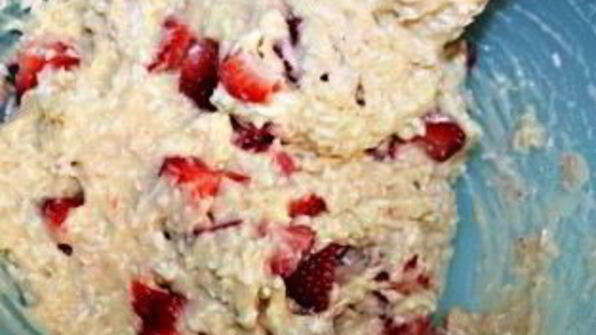 клубничные маффины