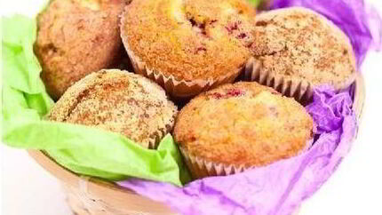 Клюквенно-миндальные маффины