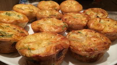 Куриные маффины с сыром