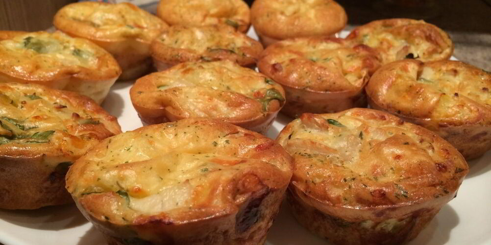 Рецепт куриные маффины с сыром