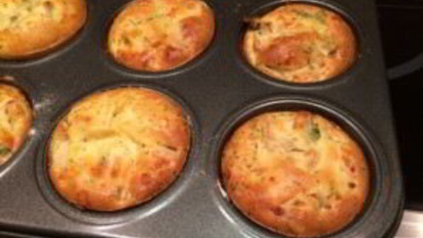 куриные маффины с сыром