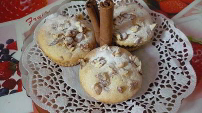 Маффины кофейные с орешками