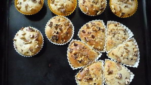 маффины кофейные с орешками